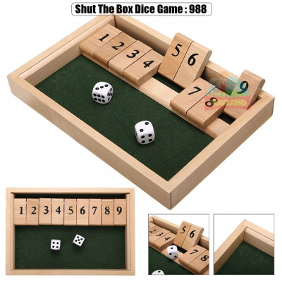 Shut The Box Dice Game : 988